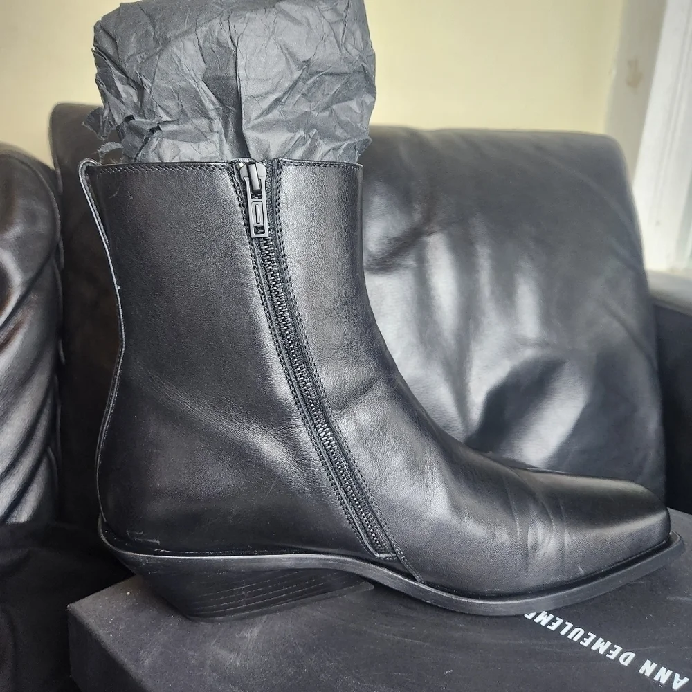 ANN Demeulemeester Henrik black boots size 45 BNWT